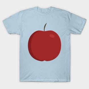 Red apple icon in flat design T-Shirt
